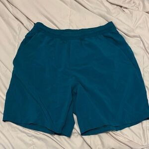 Lululemon T.H.E. Short size medium 7”inseam with liner turquoise